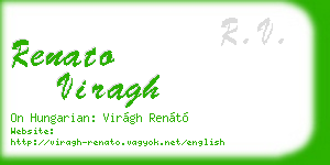 renato viragh business card