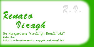 renato viragh business card